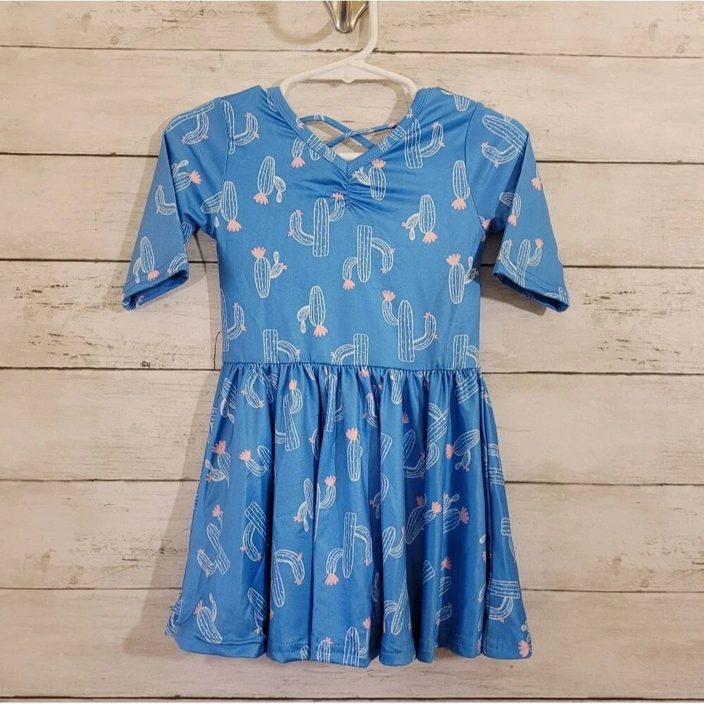 NWT‎ Dot Dot Smile Baby Girl Ballerina Style Twirl Dress Saguaro Cactus 12-24 M